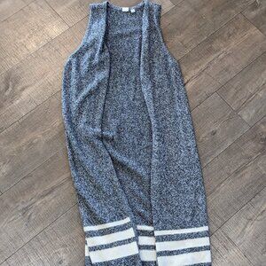 Gap Sleeveless, Long, Open Cardigan